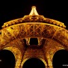 Panorama of the Eiffel Tower.